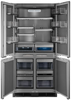 Холодильник встраиваемый Hiberg S-RFQ 800 B inverter, тёмно-серый