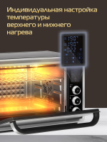 Мини-печь Hiberg PR 400 DARK MOON, черный