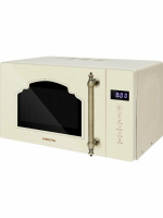 Микроволновая печь Hiberg i-VM 4088 YR, инверторная СВЧ с без поворотного стола, бежевый