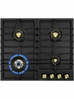 Газовая варочная панель Hiberg VS 6544 B, черный