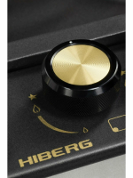 Газовая варочная панель Hiberg VS 6544 B, черный