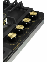 Газовая варочная панель Hiberg VS 6544 B, черный