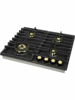 Газовая варочная панель Hiberg VS 6544 B, черный