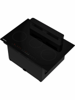 Индукционная варочная панель со встроенной вытяжкой Hiberg i7-VM7 B, черный