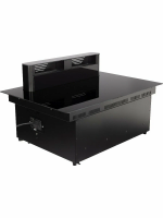 Индукционная варочная панель со встроенной вытяжкой Hiberg i7-VM7 B, черный