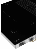 Индукционная варочная панель со встроенной вытяжкой Hiberg i8-VM8 B, черный