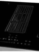 Индукционная варочная панель со встроенной вытяжкой Hiberg i8-VM8 B, черный
