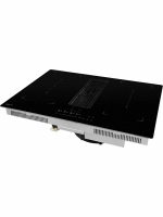 Индукционная варочная панель со встроенной вытяжкой Hiberg i8-VM8 B, черный