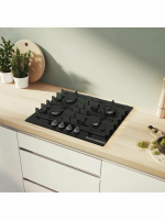 Газовая варочная панель Bosch PNH6B6K40, черный