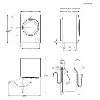 Стиральная машина AEG LFR73944FE, инвертор, функция пара, белый/черный