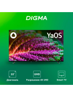 Телевизор Digma DM-LED55UBB33, черный