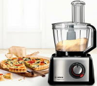 Кухонный комбайн Bosch MC812M844, черный/серебристый