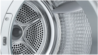 Сушильная машина Bosch WQG2450BSN, с тепловым насосом, белый/черный