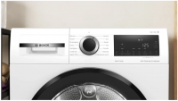 Сушильная машина Bosch WQG2450BSN, с тепловым насосом, белый/черный