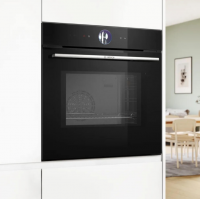 Духовой шкаф электрический с СВЧ Bosch HMG7361B1, черный (Германия)