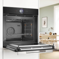 Духовой шкаф электрический с СВЧ Bosch HMG7361B1, черный (Германия)