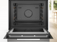 Духовой шкаф электрический с СВЧ Bosch HMG7361B1, черный (Германия)