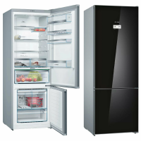 Холодильник Bosch KGN56LB30U, No Frost, VitaFresh Plus, черный/стекло