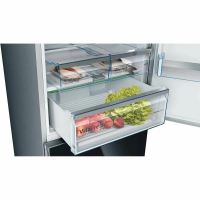 Холодильник Bosch KGN56LB30U, No Frost, VitaFresh Plus, черный/стекло