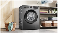 Стиральная машина Bosch WGG244RFSN, i‑Dos, инвертор, серый/черный