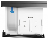Стиральная машина Bosch WGG244RFSN, i‑Dos, инвертор, серый/черный