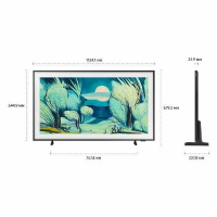 Телевизор QLED Samsung QE50LS03FAUXRU The Frame, Mini LED, 4K Ultra HD, 120 Гц, Smart TV, черный