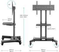 Стойка для телевизора Onkron TS1350, черный 32"-70"