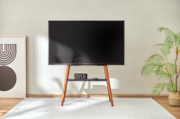 Подставка для телевизора Cactus CS-ST3645BKWN, черный/орех 43"-65"