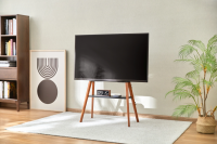 Подставка для телевизора Cactus CS-ST3645BKWN, черный/орех 43"-65"
