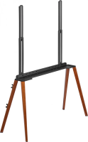Подставка для телевизора Cactus CS-ST3646BKWN, черный/орех 49"-75"