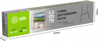 Подставка для телевизора Cactus CS-ST3646BKWN, черный/орех 49"-75"