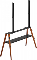 Подставка для телевизора Cactus CS-ST3647BKWN, черный/орех 49"-75"