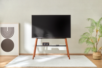 Подставка для телевизора Cactus CS-ST3647BKWN, черный/орех 49"-75"