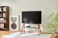 Подставка для телевизора Cactus CS-ST3647BKWN, черный/орех 49"-75"