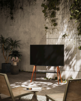 Подставка для телевизора Cactus CS-ST3647BKWN, черный/орех 49"-75"