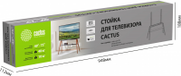 Подставка для телевизора Cactus CS-ST3647BKWN, черный/орех 49"-75"