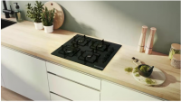 Варочная поверхность газовая Bosch POH6B6K30, черный/закаленное стекло