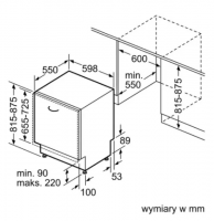 Посудомоечная машина встраиваемая Siemens SN63HX16VE, полноразмерная