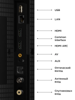 Телевизор QLED TCL 40S5K, Google TV, черный