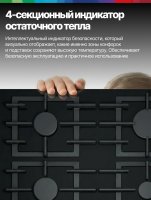 Варочная поверхность газовая Bosch PRP6A6H40R, таймер, чёрный/закаленное стекло (Испания)