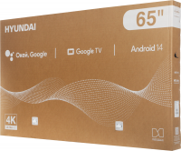 Телевизор LED Hyundai H-LED65BU7011, Android TV, черный