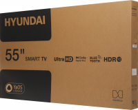 Телевизор LED Hyundai H-LED55BU7012, Smart TV, черный