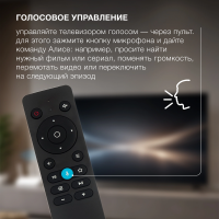 Телевизор LED Hyundai H-LED43BU7012, Smart TV, черный