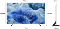 Телевизор QLED Samsung QE65Q8FAAUXRU, 4K Ultra HD, 100 Гц, Smart TV, черный