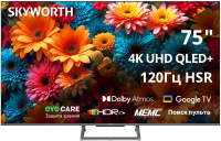 Телевизор QLED Skyworth 75Q67H, Android TV, черный/серый