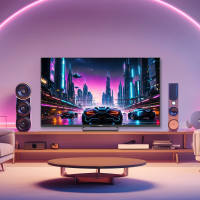 Телевизор QD-Mini LED Skyworth 75X87G, Android TV, Magic Sound, Karaoke TV, черный