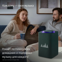 Умная колонка Yandex Станция Макс Zigbee Алиса (YNDX-00053Z) зеленый 65W 1.0 BT/Wi-Fi