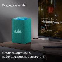 Умная колонка Yandex Станция Макс Zigbee Алиса (YNDX-00053TRQ) бирюзовый 65W 1.0 BT/Wi-Fi