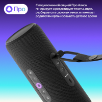 Умная колонка Yandex Стрит Алиса (YNDX-00030BLK) черный 30W 2.0 BT/Wi-Fi