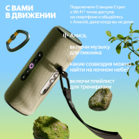 Умная колонка Yandex Стрит Алиса (YNDX-00030VIO) фиолетовый 30W 2.0 BT/Wi-Fi